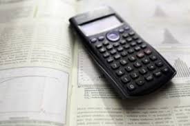 calculator on a book