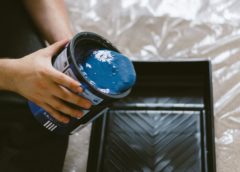 blue paint